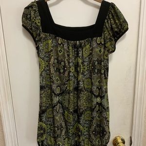 COPY - COPY - J.T.B. black, yellow print tunic to…